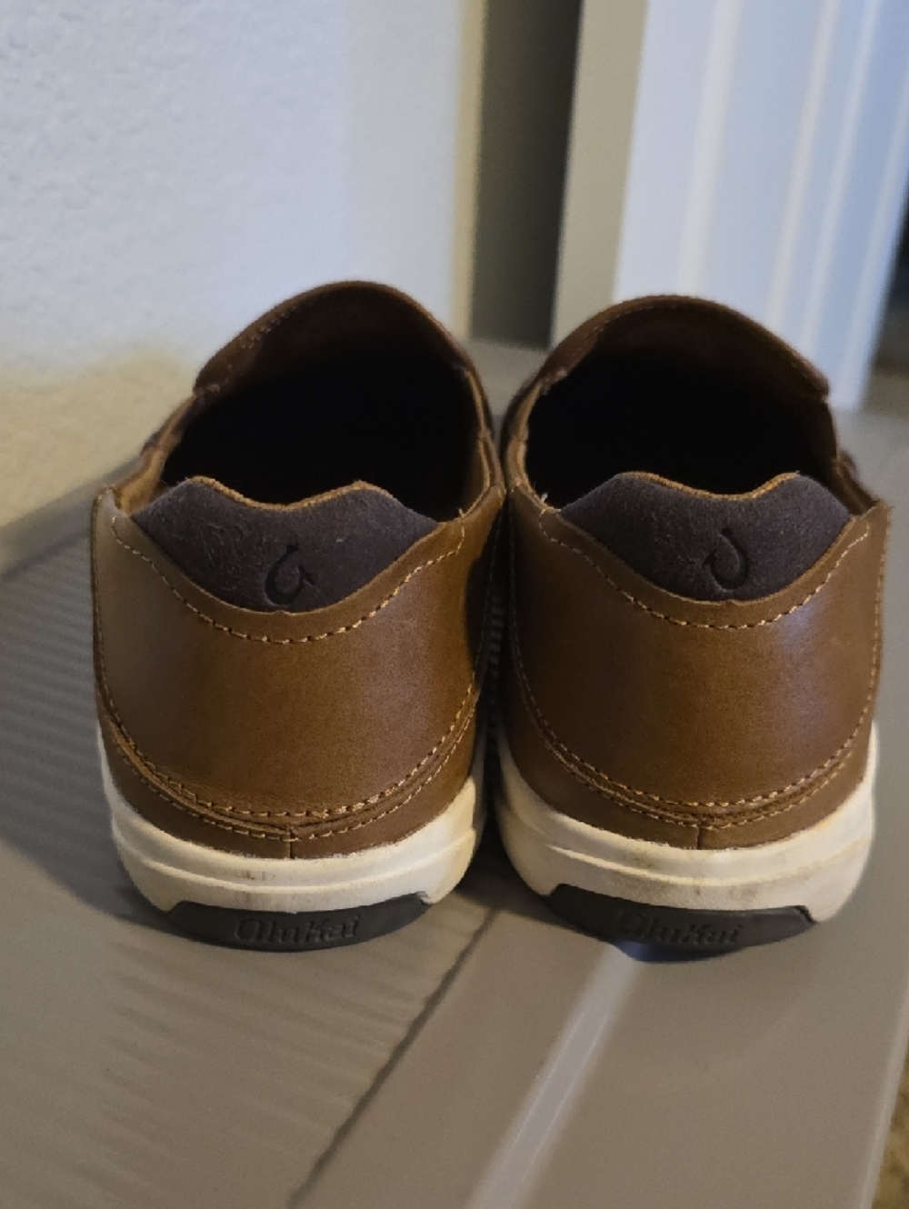 Men's Olukai Lae' Ahi Kapa Slip-On Corduroy Casual Shoes - Tan - Picture 4 of 6